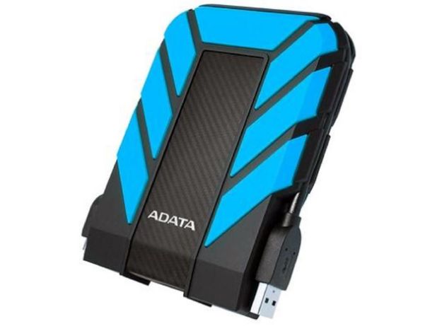 imagem de Hdd Externo Portatil Adata 1tb Azul Waterproof - Ahd710p-1tu31-Cbl