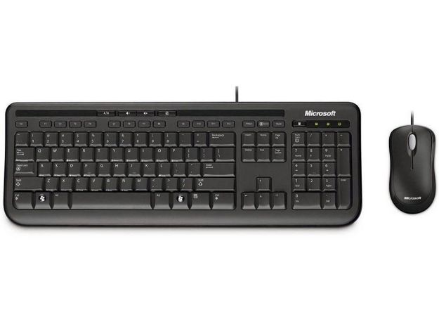imagem de Kit Teclado e Mouse Microsoft Wired Multimidia 600 Usb For Business - 3j2-00006