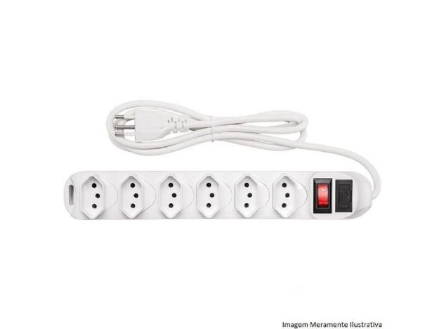 imagem de Filtro de Linha (Protetor Eletronico) Intelbras com 6 Tomadas Epe 1006 - 4824002
