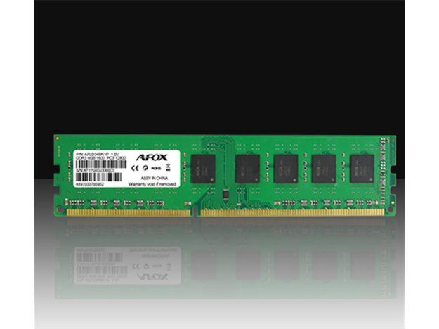 imagem de Memoria Afox P/ Desk 4gb Ddr3 1600 Mhz U-Dimm - Afld34bn1p