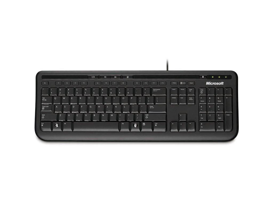 imagem de Teclado Microsoft Wired Multimidia 600 Preto Usb - Anb-00005
