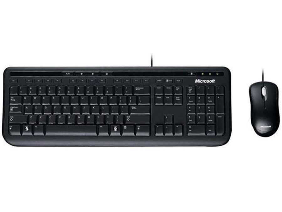 imagem de Kit Teclado e Mouse Microsoft Wired Multimidia 600 Preto Usb - Apb-00005
