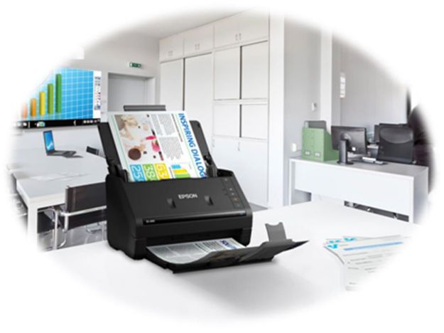 imagem de Scanner Epson Colorido de Documentos Workforce Es-400 - B11b226201