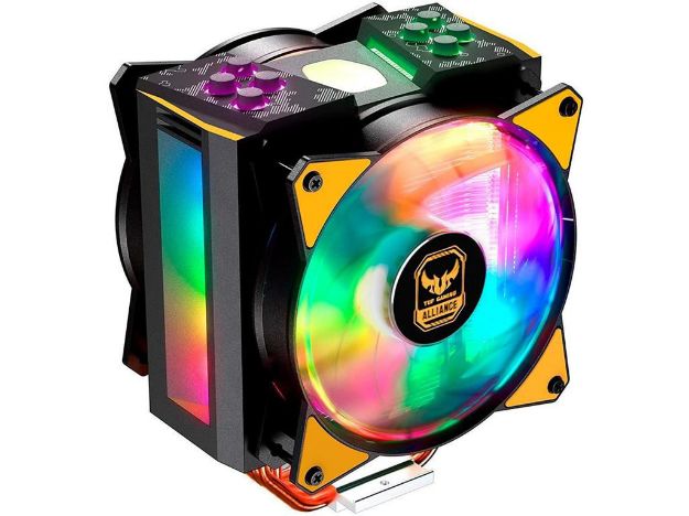imagem de Air Cooler P/ Processador Cooler Master Masterair Ma410m Argb Tuf Edition com 4 Heatpipes - Mam-T4pn-Afnpc-R1