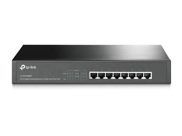 imagem de Switch de Mesa/Rack Tp-Link Gigabit 8 Portas Poe+ - Tl-Sg1008mp