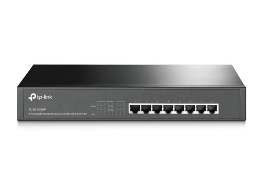 imagem de Switch de Mesa/Rack Tp-Link Gigabit 8 Portas Poe+ - Tl-Sg1008mp