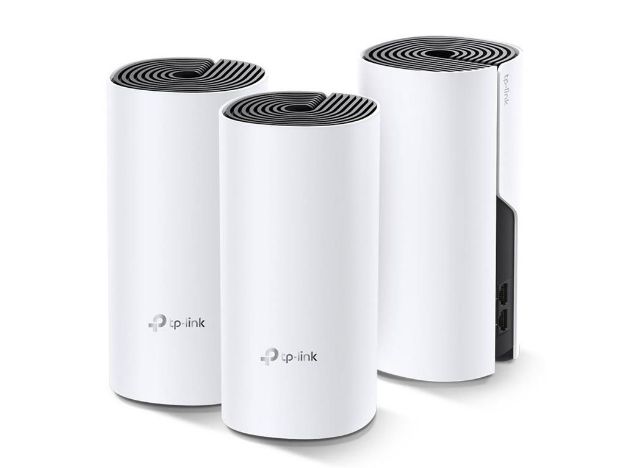 imagem de Roteador Tp-Link Deco E4 (3-Pack) (Us) Wi-Fi Mesh Dual Band Ac1200 10/100mbps - Tpn0228