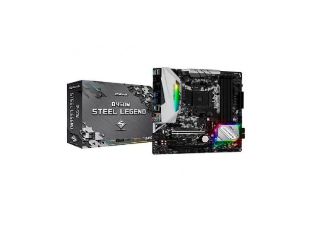 imagem de Placa Mae Asrock Micro Atx (Am4) Ddr4 - B450m Steel Legend