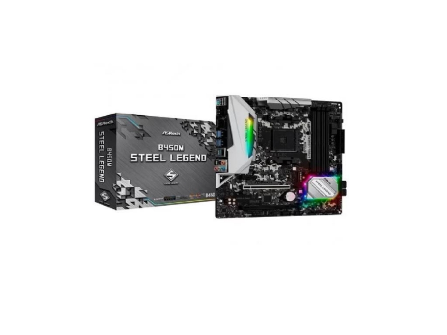 imagem de Placa Mae Asrock Micro Atx (Am4) Ddr4 - B450m Steel Legend