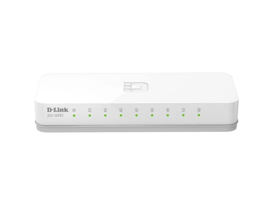 imagem de Switch D-Link 8 Portas Fast 10/100mbps - Des-1008c