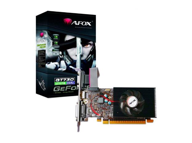 imagem de Placa de Video Afox Geforce Gt730 4gb Ddr3 128 Bits - Hdmi - Dvi - Vga - Af730-4096d3l4
