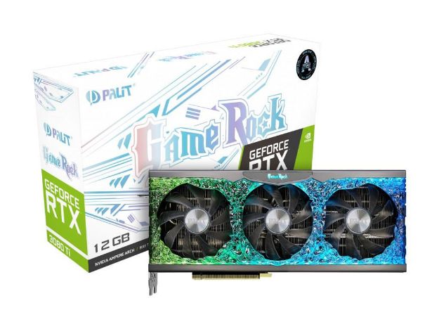 imagem de Placa de Video Palit Geforce Rtx 3080ti Gamerock 12gb Gddr6x 384bits Hdmi - Ned308t019kb-1020g