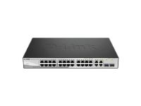 imagem de Switch Smart D-Link 24 Portas 10/100mbps + 2 10/100/1000base-T+ Gigabit - Des-1210-28