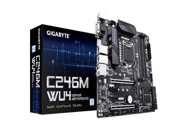 imagem de Placa Mae Gigabyte Intel (1151) Ddr4 Micro Atx - C246m-Wu4