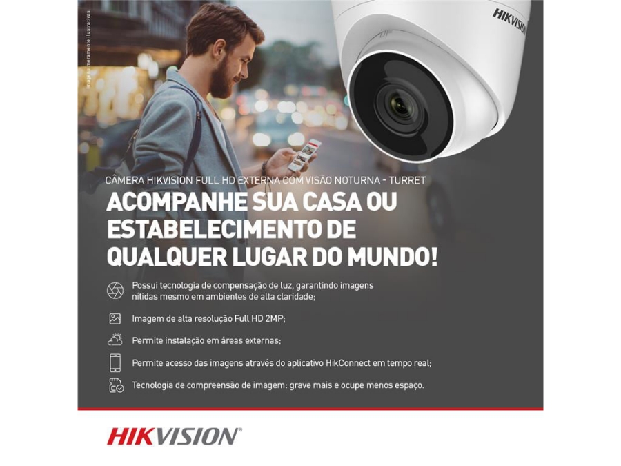 imagem de Camera Ip Full Hd Hikvision Ds-2cd1323g0e-I(2.8mm) 311311013