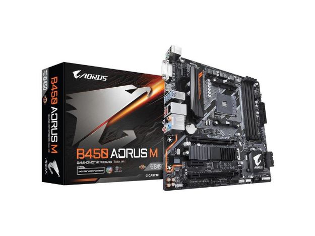 imagem de Placa Mae Gigabyte Amd (Am4) Ddr4 Micro Atx Hdmi Vga - B450 Aorus M