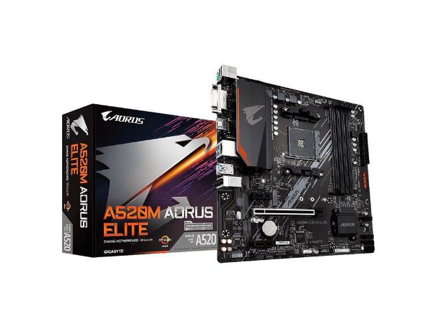imagem de Placa Mae Gigabyte Amd (Am4) Ddr4 Atx Chipset A520m - Aorus Elite 1.0