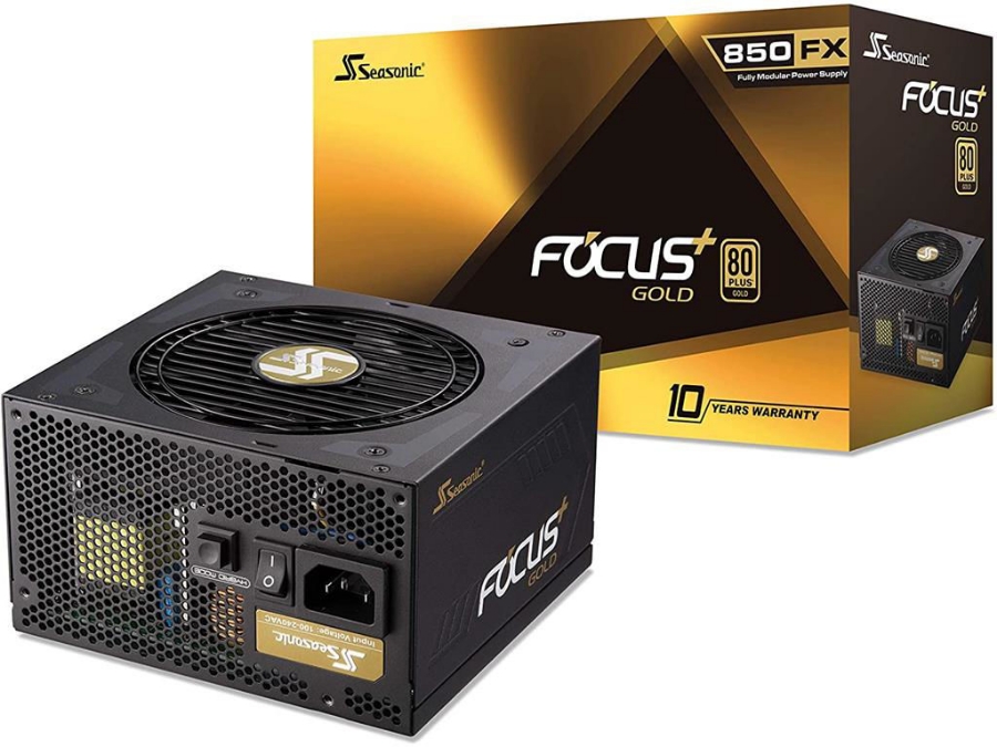 imagem de Fonte Seasonic 850w 80 Plus Gold Atx 12v Focus - Ssr-850fx