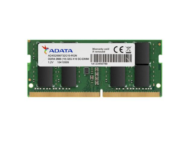 imagem de Memoria Adata P/ Notebok 32gb Ddr4 2666mhz So-Dimm - Ad4s266632g19-Sgn