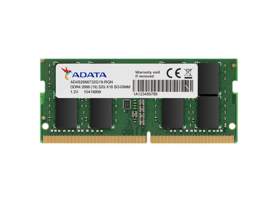 imagem de Memoria Adata P/ Notebok 32gb Ddr4 2666mhz So-Dimm - Ad4s266632g19-Sgn
