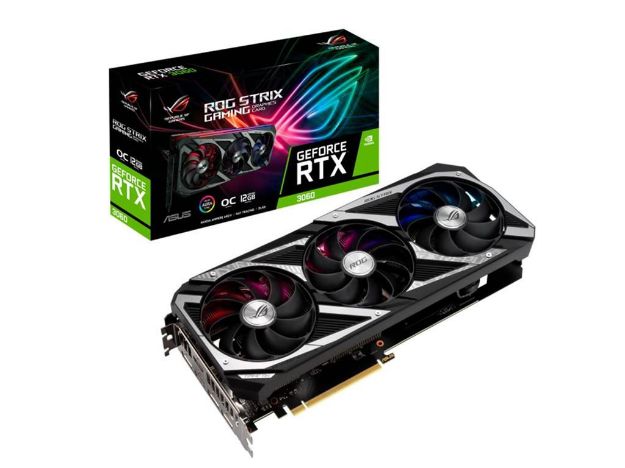 imagem de Placa de Video Asus Geforce Rtx 3060 12gb Gddr6 192 Bits * - Rog-Strix-Rtx3060-O12g-V2-Gaming