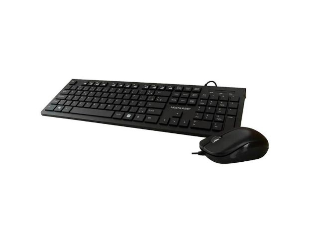 imagem de Kit Teclado e Mouse Multilaser Slim com Fio Multimidia Usb - Tc240