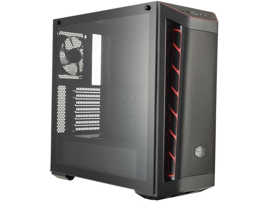 imagem de Gabinete Cooler Master Masterbox Mb511 Tg Vermelho, Atx, Lateral em Vidro Temperado, Psu Cover- Mcb-B511d-Kgnn-S00