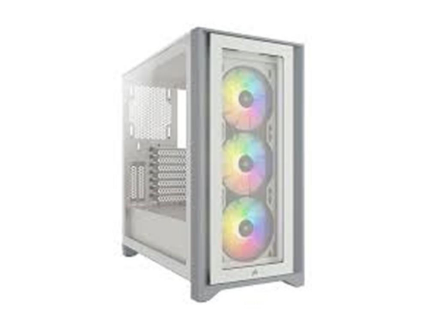 imagem de Gabinete Corsair Icue 4000x Lateral em Vidro Temperado Atx Rgb Branco - Cc-9011205-Ww