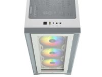 imagem de Gabinete Corsair Icue 4000x Lateral em Vidro Temperado Atx Rgb Branco - Cc-9011205-Ww