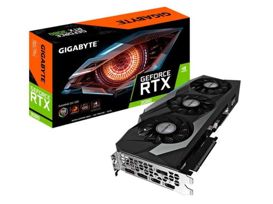 imagem de Placa de Video Gigabyte Geforce Rtx 3080 Gaming Oc 12g Gddr6x 384 Bit Versao 1.0 - Gv-N3080gaming Oc-12gd