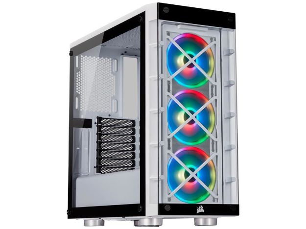 imagem de Gabinete Corsair Icue 465x Lateral em Vidro Temperado Rgb c/ Fan Mini-Itx/Micro-Atx/Atx Branco - Cc-9011189-Ww