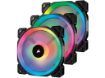 imagem de Kit com 3 Ventonhas Corsair Air Series Ll120 Dual Light Loop Led Rgb 120mm - Co-9050072-Ww