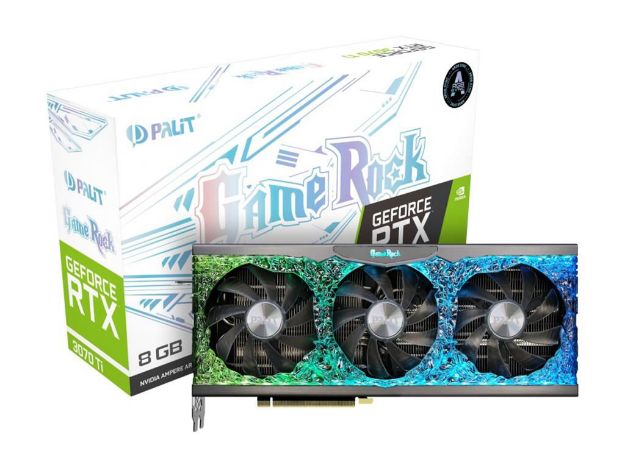 imagem de Placa de Video Palit Geforce Rtx 3070 Ti Gamerock 8gb Gddr6x 256 Bits Hdmi - Ned307t019p2-1047g