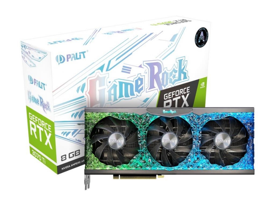 imagem de Placa de Video Palit Geforce Rtx 3070 Ti Gamerock 8gb Gddr6x 256 Bits Hdmi - Ned307t019p2-1047g