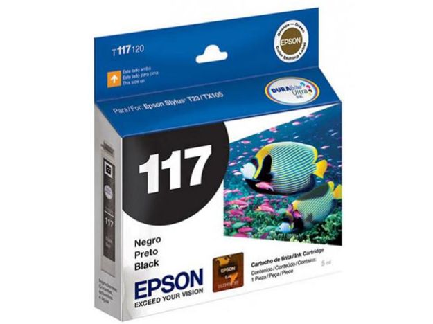 imagem de Cartucho Epson Preto 5ml - T117120-Br