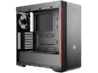 imagem de Gabinete Cooler Master Masterbox Mb600l Vermelho, Atx, Lateral em Acrilico Transparente, Psu Cover - Mcb-B600l-Kann-S00