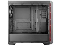 imagem de Gabinete Cooler Master Masterbox Mb600l Vermelho, Atx, Lateral em Acrilico Transparente, Psu Cover - Mcb-B600l-Kann-S00