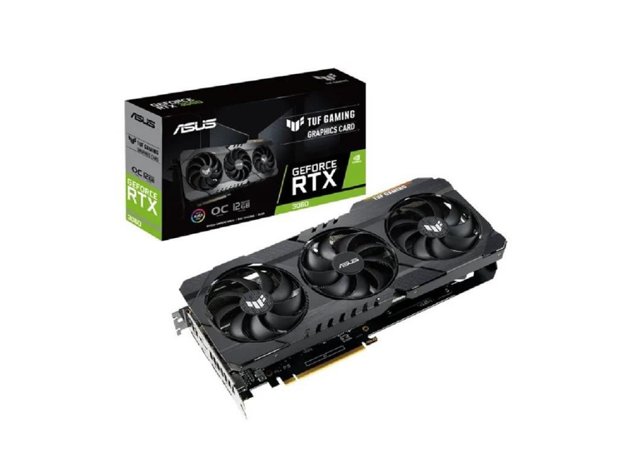 imagem de Placa de Video Asus Geforce Rtx 3060 12gb Gddr6 192 Bits Lhr * - Tuf-Rtx3060-O12g-V2-Gaming