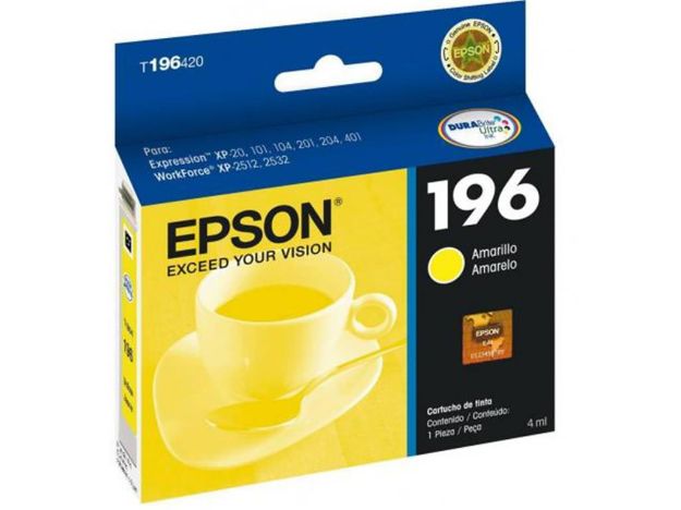 imagem de Cartucho Epson Amarelo 4ml - T196420-Br