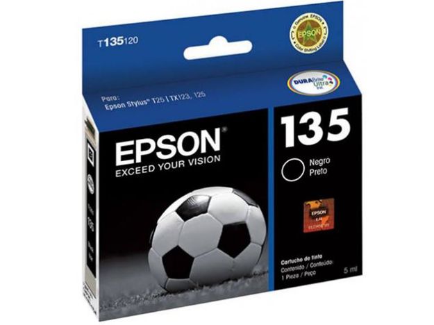 imagem de Cartucho Epson Preto 5ml - T135120-Br