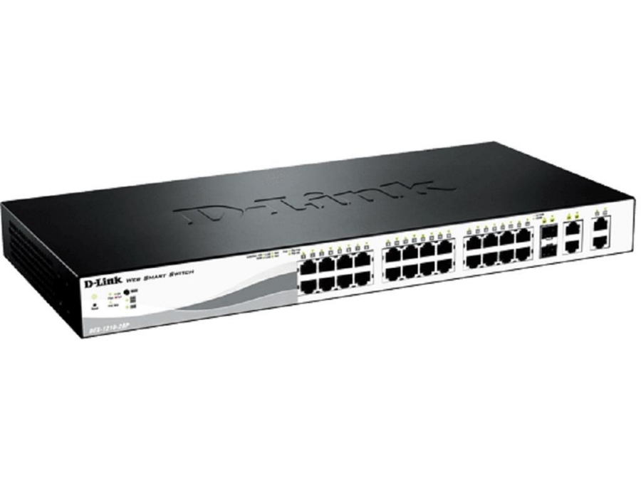 imagem de Switch D-Link Gerenciavel 24 Portas 10/100mbps + 2 10/100/1000base-T + 2 Combo 10/100/1000base-T/Sfp - Des-1210-28