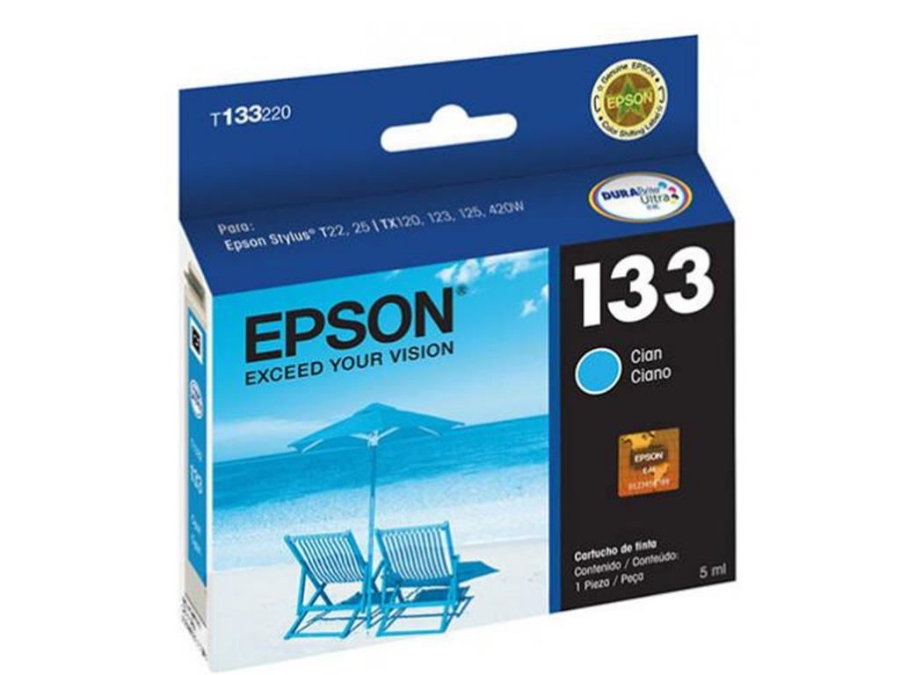 imagem de Cartucho Epson Ciano 5ml - T133220-Br
