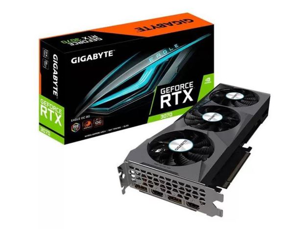 imagem de Placa de Video Gigabyte Geforce Rtx 3070 Eagle Oc 8g - Gv-N3070eagle Oc-8gd G20