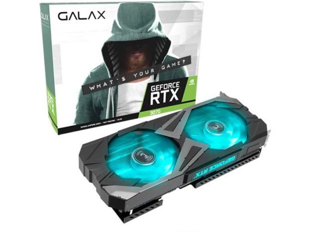 imagem de Placa de Video Galax Geforce Rtx 3070 Ex (1-Click Oc) 8gb Gddr6 de 256 Bits - 37nsl6md2vxi
