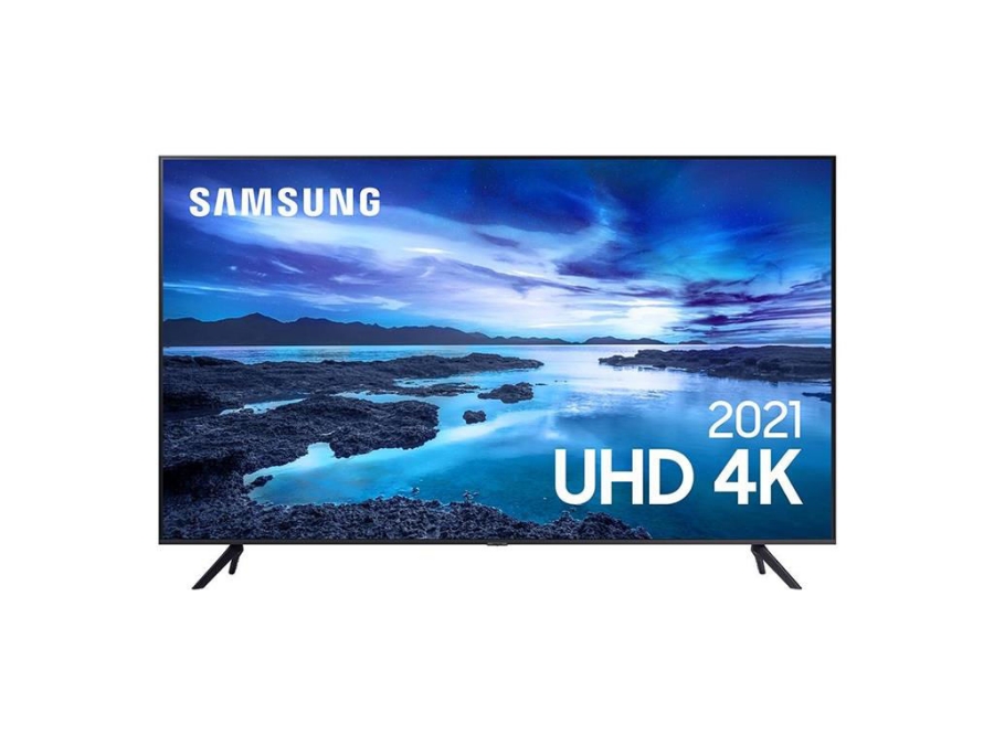 imagem de Tv Samsung 43" Led Smart Tizen Crystal Uhd 4k 3x Hdmi Usb Wifi Hdr - Un43au7700gxzd