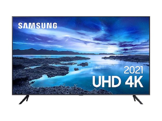 imagem de Tv Samsung 60" Led Smart Tizen Crystal Uhd 4k 3x Hdmi Usb Wifi Hdr - Un60au7700gxzd