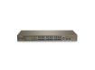 imagem de Switch Tenda 24 Portas Fast Ethernet com 2 Portas Gigabit +2sfp - Tef1026f