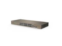 imagem de Switch Tenda 24 Portas Fast Ethernet com 2 Portas Gigabit +2sfp - Tef1026f