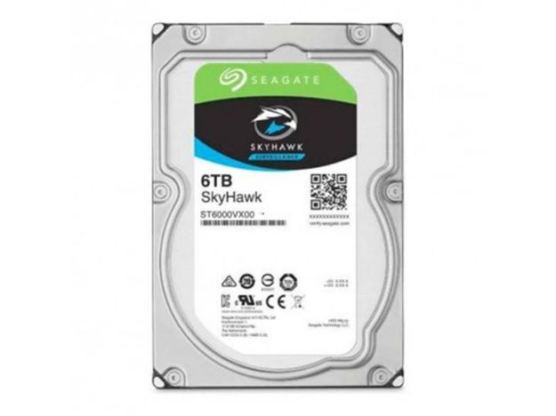 imagem de Hdd Seagate Skyhawk 6tb P/ Seguranca / Vigilancia / Dvr - St6000vx001