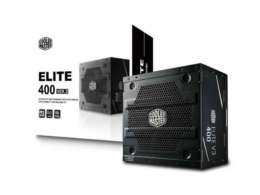 imagem de Fonte Cooler Master Elite V3 Full Range 400w (Sem Cabo de Forca) Pfc Ativo - Mpw-4001-Acaan1-Wo